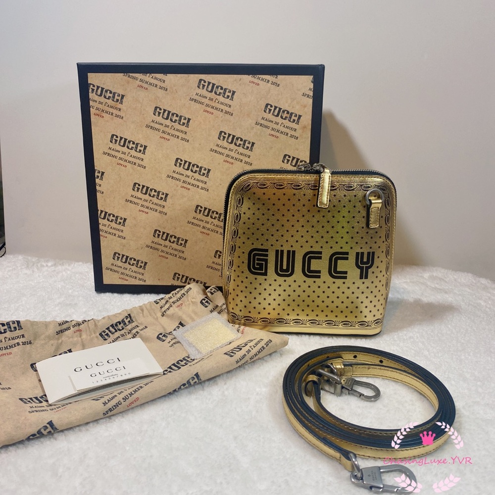 Gucci GUCCY Sega Gold Crossbody